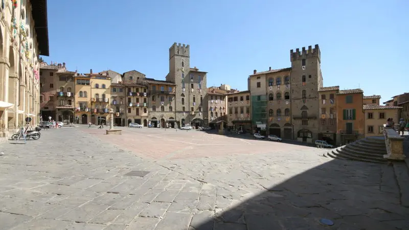 Piazza Grande Arezzo Italy for Movies